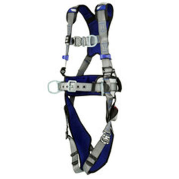 Climbing, Positioning Safety Harness, S, 310 lb, Gray, Polyester Strap