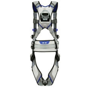 Climbing, Positioning Safety Harness, XXL, 310 lb, Gray, Polyester Strap