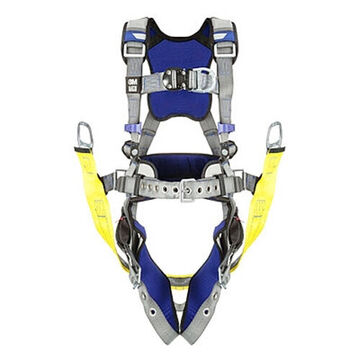 Safety Harness, Climbing, Suspension S, 310 Lb, Gray, Polyester Strap
