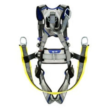 Safety Harness, Climbing, Suspension M, 310 Lb, Gray, Polyester Strap