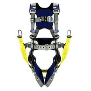 Climbing, Suspension Safety Harness, XL, 310 lb, Gray, Polyester Strap