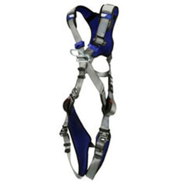 Climbing Safety Harness, L, 310 lb, Gray, Polyester Strap