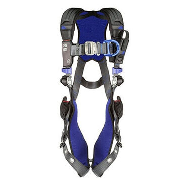 Climbing Safety Harness, S, 310 lb, Gray, Polyester Strap