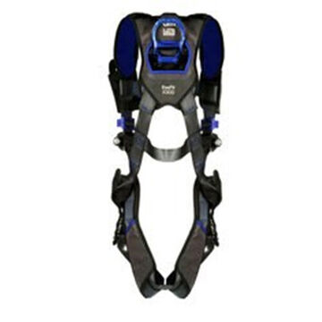 Climbing Safety Harness, XL, 310 lb, Gray, Polyester Strap