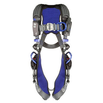 Safety Harness, Climbing, Positioning L, 310 Lb, Gray, Polyester Strap