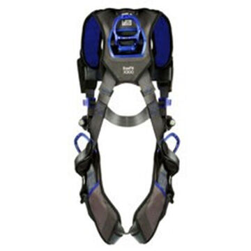 Construction, Positioning, Climbing Safety Harness, S, 310 lb, Gray, Polyester Strap