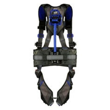 Construction, Positioning, Climbing Safety Harness, L, 310 lb, Gray, Polyester Strap