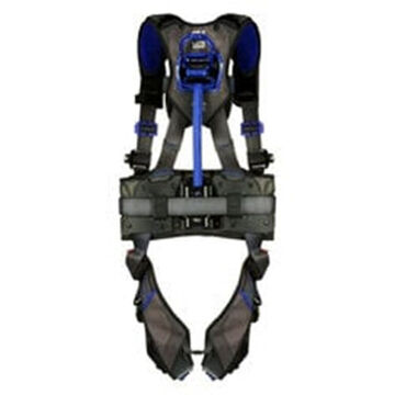 Construction, Positioning, Climbing Safety Harness, XL, 310 lb, Gray, Polyester Strap