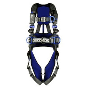 Climbing, Positioning Safety Harness, M, 310 lb, Gray, Polyester Strap