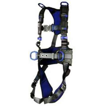 Safety Harness, Positioning, Retrieval, Climbing Xl, 310 Lb, Gray, Polyester Strap