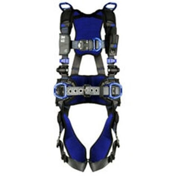 Safety Harness, Positioning, Retrieval, Climbing Xl, 310 Lb, Gray, Polyester Strap