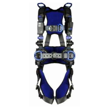 Comfort Vest Climbing/Positioning/Retrieval Safety Harness, 2XL, 310 lb, Gray, Polyester Strap