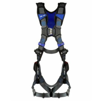 Comfort X-Style Safety Harness, XS/S, 420 lb, Gray, Polyester Strap