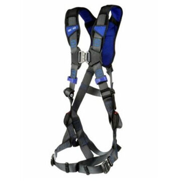 Comfort X-Style Safety Harness, L, 420 lb, Gray, Polyester Strap