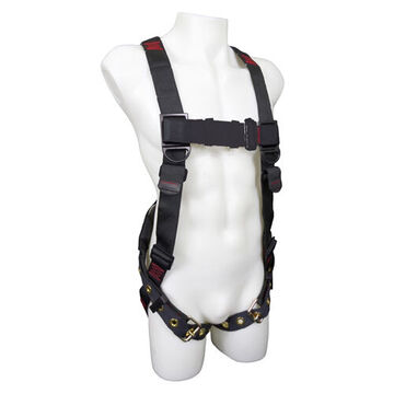 Safety Harness Full Body, Universal, 310 Lb, Black