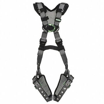 Climbing Safety Harness, XL, 270 lb, Gray