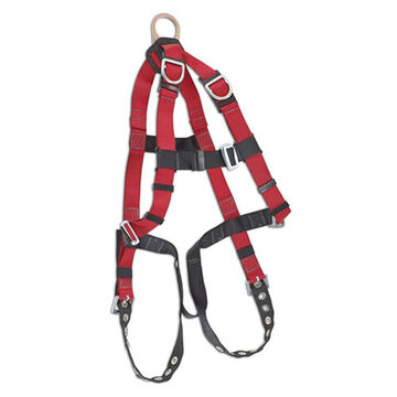 Work Positioning and Confined Spaces Safety Harness, M, Red