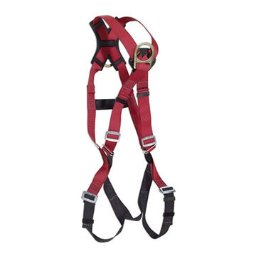 Fall Arrest Safety Harness, M, Red