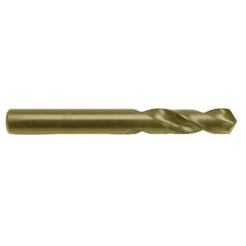 Stub Length Screw Machine Drill, U Letter/Wire, 0.368 in dia, 3-1/8 in lg
