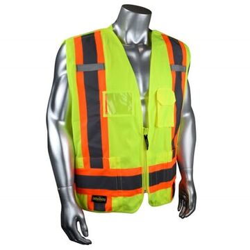 Cruiser Safety Vest, L, Green, 100% Polyester, Class 2