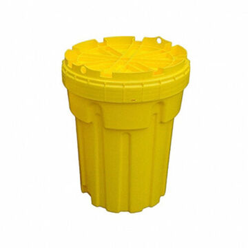 Versatile Salvage Drum, 30 gal, Open, Screw-on Lid, LDPE, Polyethylene, 30.1 in ht