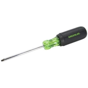 Heavy Duty Screwdriver, Square Recessed, #1 Point, 8 in Shank lg, Acetate Handle, 11-3/4 in lg