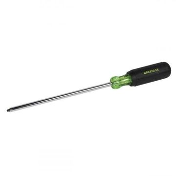 Heavy Duty Screwdriver, Square Recessed, #2 Point, 8 in Shank lg, Acetate Handle, 11-3/4 in lg