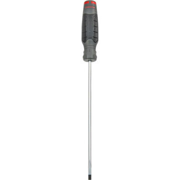 Round Bar Screwdriver, Cabinet/Slotted, 3/16 in Point, 8 in Shank lg, Nylon Handle, 11 in lg