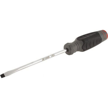 Screwdriver, 1/4 in Point, 6 in Shank lg, Nylon Handle, 10-1/4 in lg