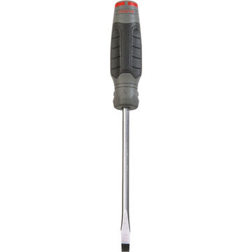Round Bar Screwdriver, Keystone/Slotted, 5/16 in Point, 6 in Shank lg, Plastic Handle, 10-3/8 in lg