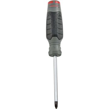Round Bar Screwdriver, Phillips, #3 Point, 6 in Shank lg, Nylon Handle, 10-3/8 in lg