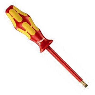 Insulated Screwdriver, Slotted, 0.5 in Point, 3 in Shank lg, 100 mm lg