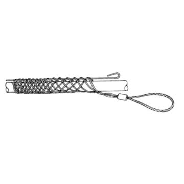 Light and Straight, Closing Basket Slack Pulling Grip, 88.9 to 101.3 mm Cable, 610 mm Mesh lg, 2400 lb, Galvanized Steel