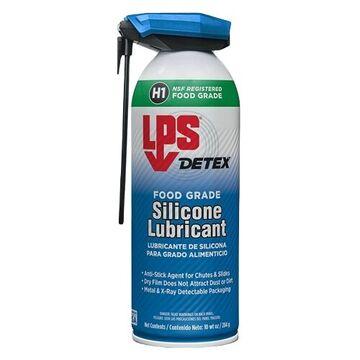 Silicone Lubricant, Aerosol Can, 10 oz Container, Gas, Clear
