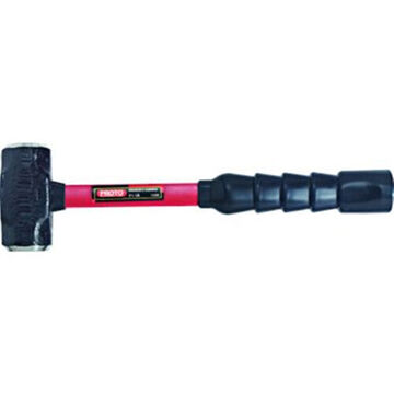 Heavy Duty Sledge Hammer, 16 in lg, Double, 2 in Face dia, 4 lb, Forged Steel Head