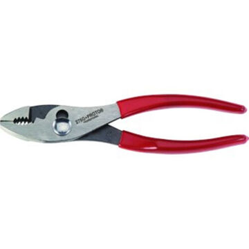 Combination Slip Joint Plier, 9/32 in, Serrated, 1-5/16 in lg x 7/8 in wd x 9/32 in thk Jaw, Forged Alloy Steel Jaw