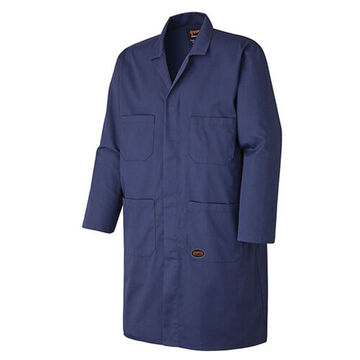 Shop Coat, 5XL, Navy, Polyester/Cotton