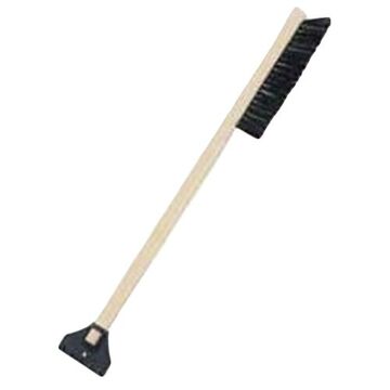 Brosse à neige, manche en bois