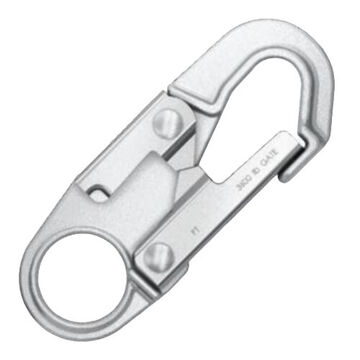 Sef Locking Snap Hook, 3/4 in, 5.63 in, 0.75 in, 5000 lb, 3600 lb, Carbon Steel, Clear, 6.2 in lg