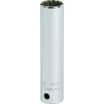 Deep Length Socket, 1/4 in Drive, Square, Spline, 9/32 in Socket