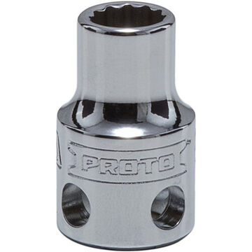 Standard Length, Tether-Ready Socket, 3/8 in Drive, Square, 12-Point, 8 mm Socket