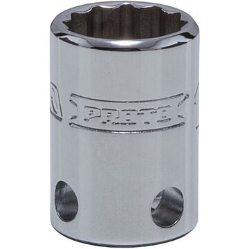 Standard Length, Tether-Ready Socket, 3/8 in Drive, Square, 12-Point, 14 mm Socket