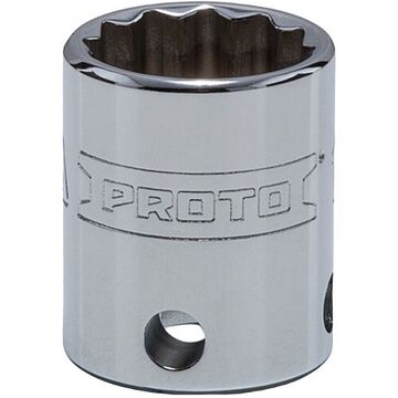 Standard Length, Tether-Ready Socket, 3/8 in Drive, Square, 12-Point, 17 mm Socket