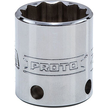 Standard Length, Tether-Ready Socket, 3/8 in Drive, Square, 12-Point, 21 mm Socket