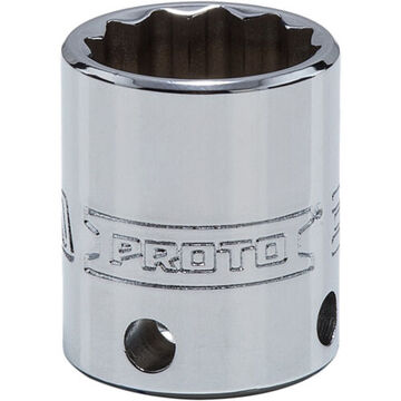 Standard Length, Tether-Ready Socket, 3/8 in Drive, Square, 12-Point, 3/4 in Socket