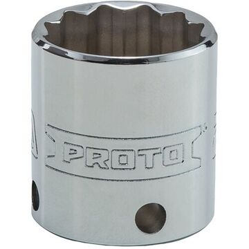 Standard Length, Tether-Ready Socket, 3/8 in Drive, Square, 12-Point, 24 mm Socket