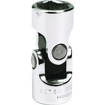 Universal Socket, 3/8 in Drive, Square, 6 Point, 11/16 in Socket