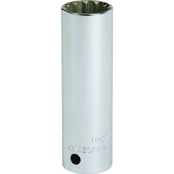 Deep Length Socket, 1/2 in Drive, Square, 12-Point, 1/2 in Socket