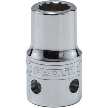 Standard Length, Tether-Ready Socket, 1/2 in Drive, Square, 12-Point, 11 mm Socket