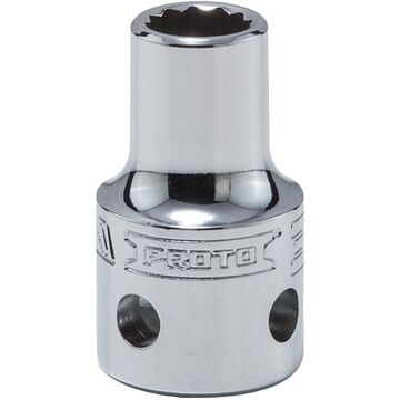Standard Length, Tether-Ready Socket, 1/2 in Drive, Square, 12-Point, 3/8 in Socket